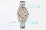 Iced Out Datejust Replica Two Tone Rolex 41MM Watch From TW Factory